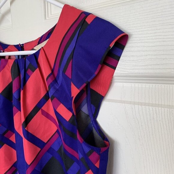 Banana Republic Women’s Medium Multi Color Geometric Sleeveless Blouse Top - Picture 4 of 9